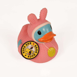 Pink crochet Duck